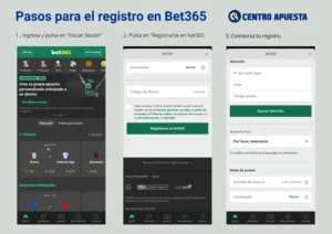 Pasos para registrarse en Bet365